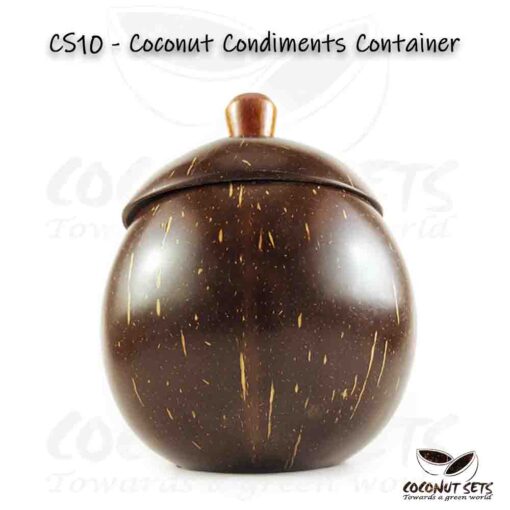 Coconut Shell Condiments Container