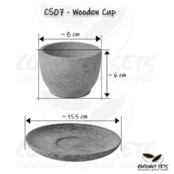 Wooden Cup Diamension