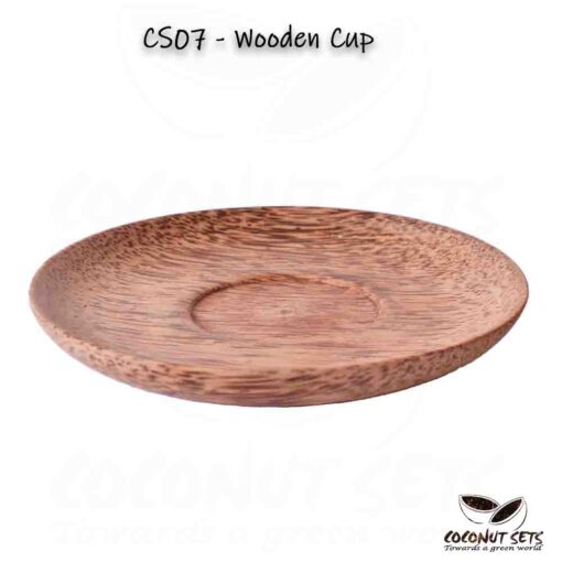 Coconut Wooden Saucer